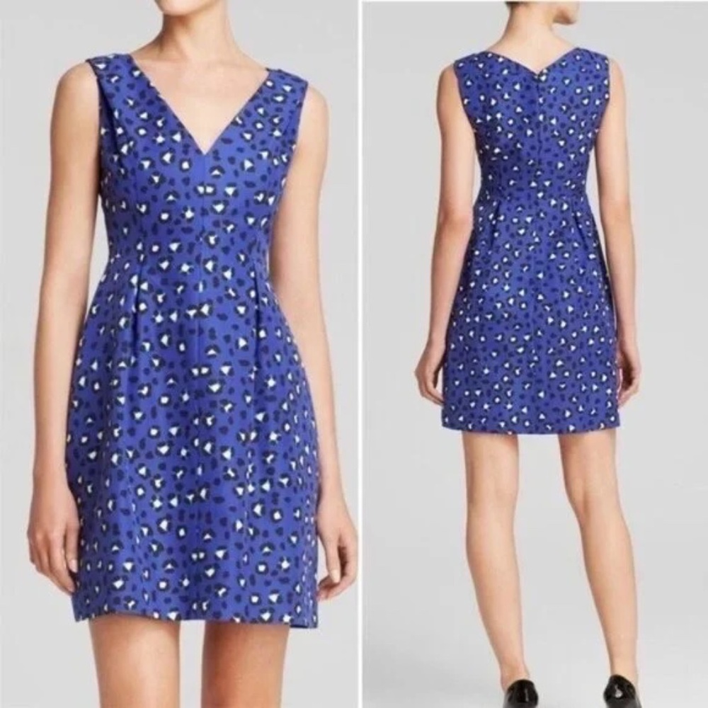 Kate Spade Cyber Cheetah Dawson Dress in Blue